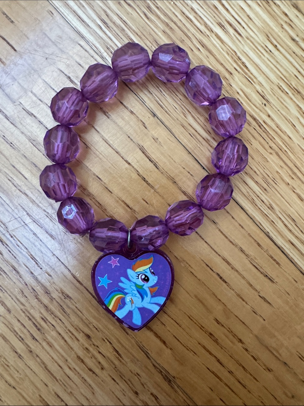 My Little Pony Purple Kids Bead Bracelet